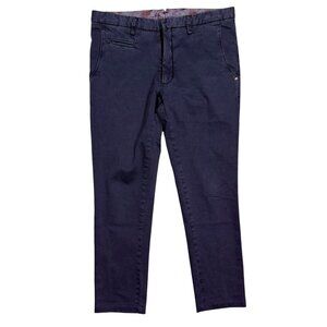 Asfalto Chinos Made in Italy Navy Blue W33 x L28